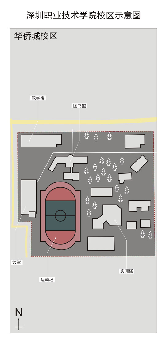 華僑城校區示意圖